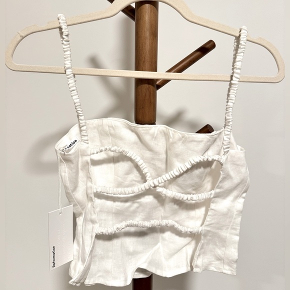 NWT Reformation Amaya Linen Top - Picture 5 of 5